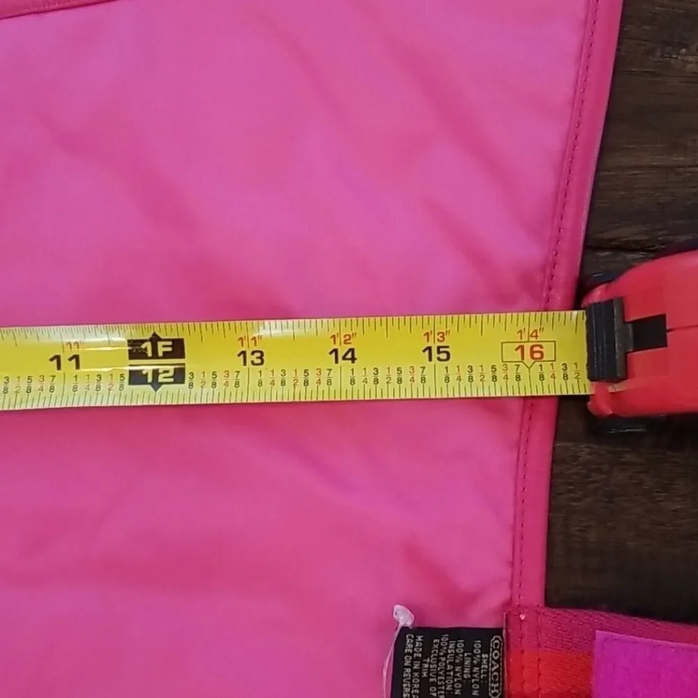 Coach Dog Puffer Jacket Coat Medium - Picture 6 of 12
